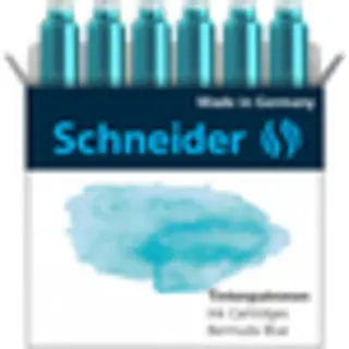 Schneider Schreibgeräte Pastel Tintenpatrone 6 Stück Original Blau