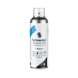 Schneider Schreibgeräte Paint-It 030 Supreme Diy acrielverf 200 ml Zwart Spuitbus