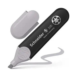 10 X Schneider Textmarker Job Taupegrau