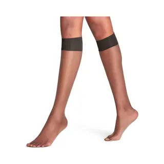 Falke Shelina Eenkleurig Materiaal Transparant 12 Den Kniekousen Dames Bruin - Maat 39-42