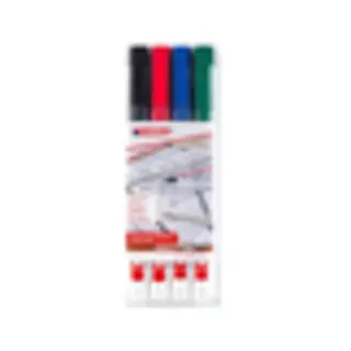 Edding 400 permanente marker Kogelpunt Zwart, Blauw, Groen, Rood
