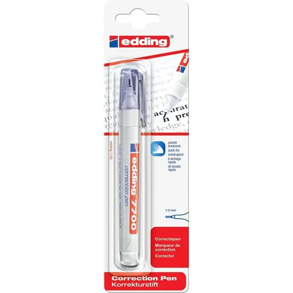 Edding Korrekturstift Edding 7700 Correction Pen 1-2mm Weiß thumbnail