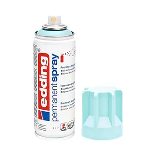 Edding 5200 Spuitverf In Spuitbus - Pastelblauw Mat - 1 Stuk - 200 Ml Verf - Direct Dekkend – 0, 7-1 M2 Oppervlak - Acrylverf Voor Het Lakken En