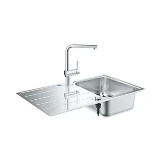 Grohe Minta Aufsatzwanne Rechteckig Edelstahl