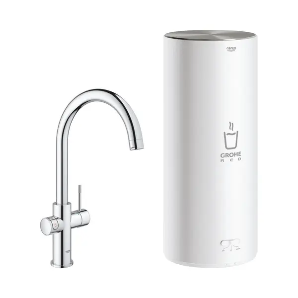 Grohe Red 3 In 1 Kokendwaterkraan - C-uitloop - 7L Boiler - Chroom thumbnail