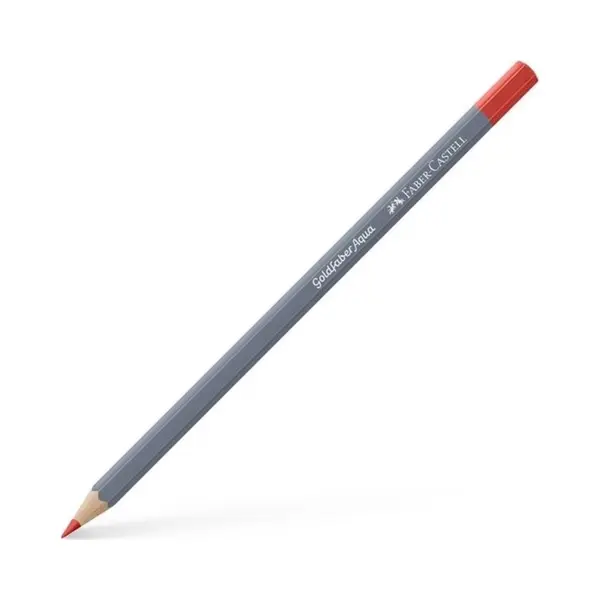 Faber-Castell Creative Studio Goldfaber Aqua Watercolour Pencil, Scarlet Red (118) Single Pencil, For Art, Craft, Drawing, Sketching, Home, School, thumbnail