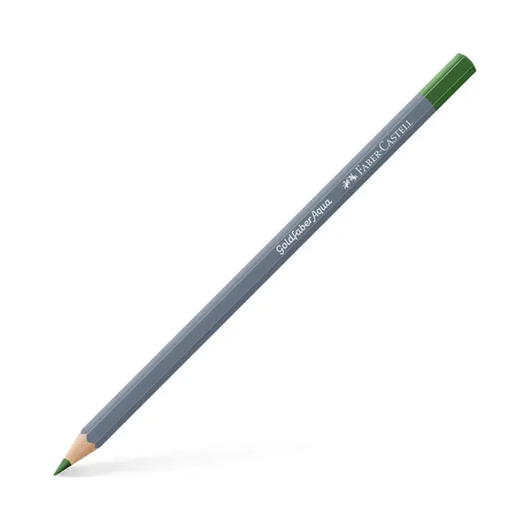 Faber Castell Goldfarber Aqua Aquarellstift Permanent Oliv thumbnail