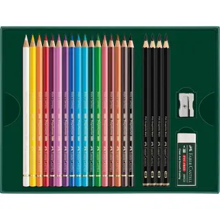 Faber-Castell Polychromos & Pitt Graphite Matt Geschenkset 23-teilig