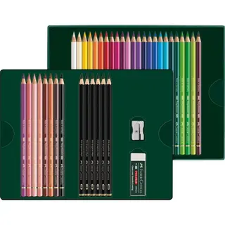 Faber-Castell Polychromos & Pitt Graphite Matt Geschenkset 40-teilig