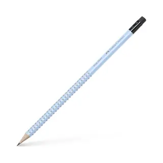 Faber-Castell 217274 - Bleistift Grip Graphit Mit Gummi - B - Sky Blue