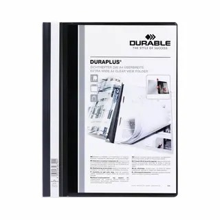 Durable Duraplus Präsentations-Mappe Schwarz