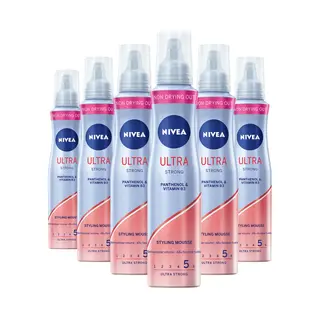 6x Nivea Haarmousse Ultra Strong 150 Ml