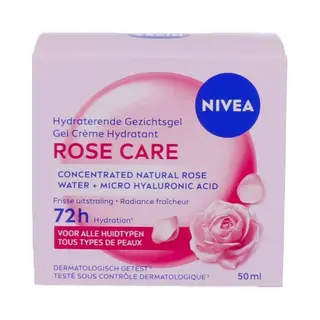 Nivea Hydraterende Gezichtsgel Rose Care - Moisturizer Met Rozenwater & Hyaluronzuur - Hydraterend Gel - 50ml