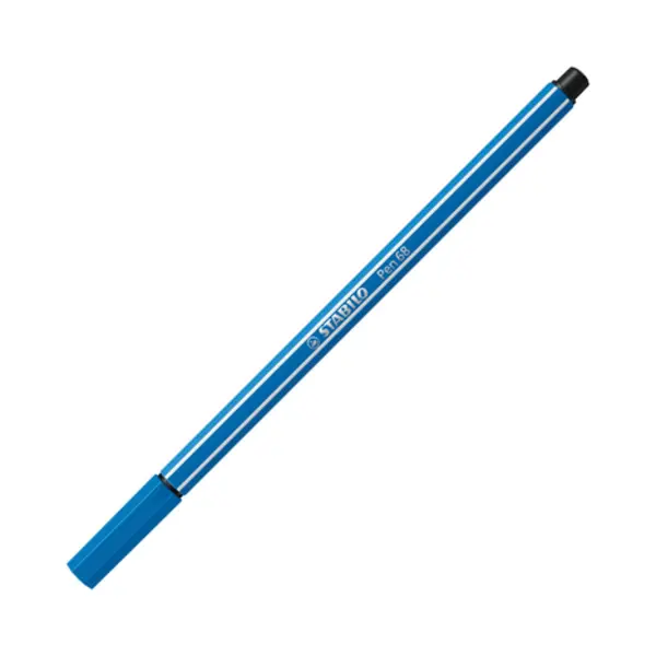 Stabilo Pen 68, premium viltstift, ultramarijn blauw, per stuk thumbnail