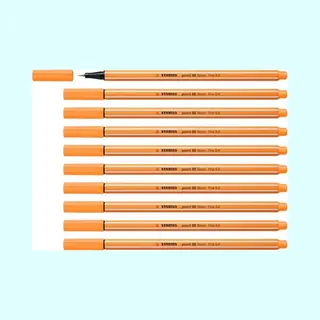 Stabilo point 88, premium fineliner 0.4 mm, neon oranje, per stuk