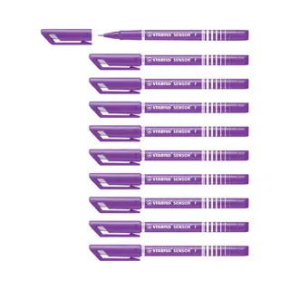 Stabilo Sensor fine Fineliner Fein Lila 10 Stück(e)