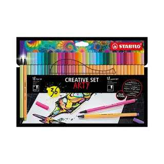 Stabilo Creative Set Arty Fineliner Gemischte Farben 36 Stück(e)