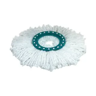 Leifheit 52095 Mop-Zubehör Wischbezug Türkis, Weiß