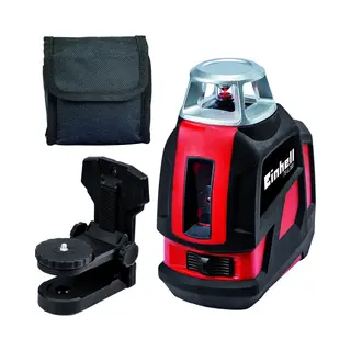 Einhell Te-Ll 360 - Kruislijnlaser - 360° Projectie - Werkbereik 20 M - Inclusief Wandhouder En Opbergtas