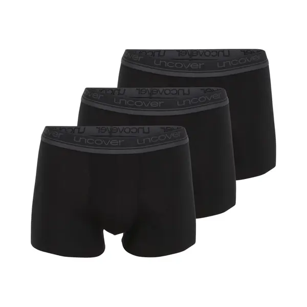 Uncover By Schiesser - Retro Shorts/Pant - 3er Pack (L Schwarz) thumbnail
