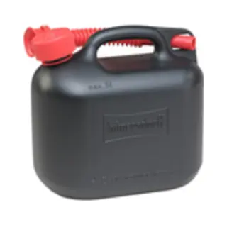 hünersdorff 811400 Kraftstoff-Kanister 5 l Kunststoff Schwarz, Rot