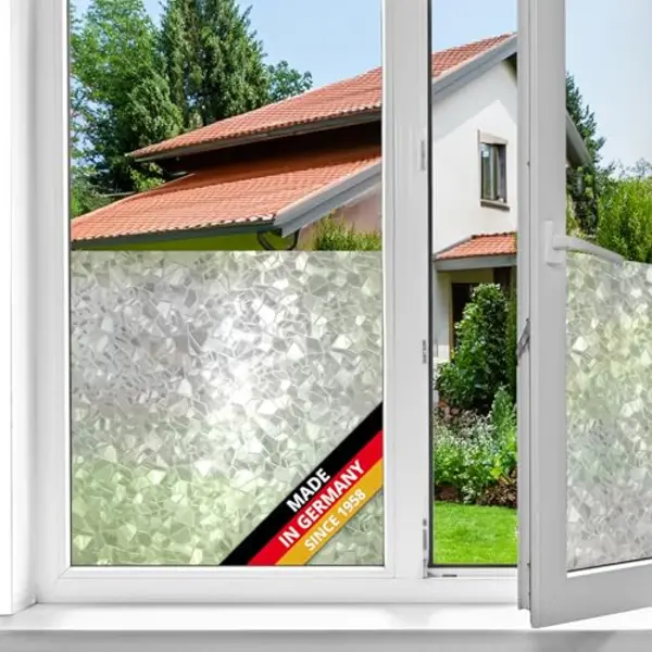 D-c-fix Fensterfolie Splinter - 45 Cm X 2 M – Selbstklebende Sichtschutzfolie Mit Modernem Muster Für Glasflächen – Selbsthaftend, Blickdicht, thumbnail