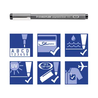 Staedtler pigment liner 308 Fineliner 1 Stück(e)