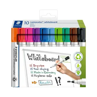 Staedtler Lumocolor 351 C10 Whiteboardmarker Sortiert Farbauswahl nicht möglich 10 St.