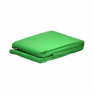Bresser F000404 Baumwolle Fotostudio Stoff Hintergrund 2, 5x3 M Chromakey Grün
