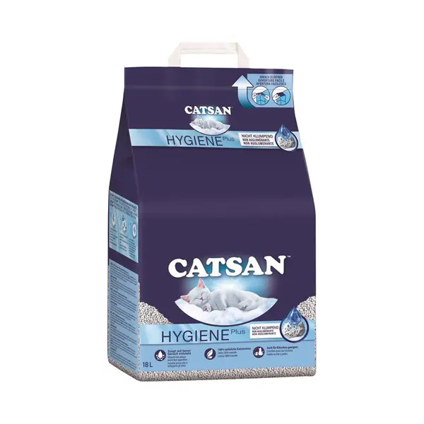 Catsan Hygiene Plus Katzenstreu 18 L Katzentoilette & Katzenklo-zubehör thumbnail
