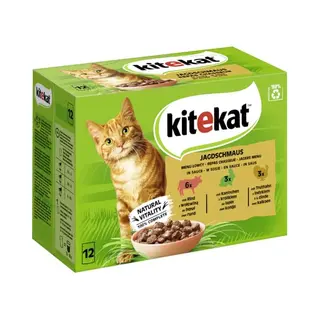 Kitekat Portionsbeutel Multipack Jagdschmaus In Sauce 12x85g