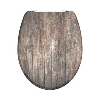 Schütte Wc-Sitz Old Wood, Duroplast, Mit Absenkautomatik Und Schnellverschluss