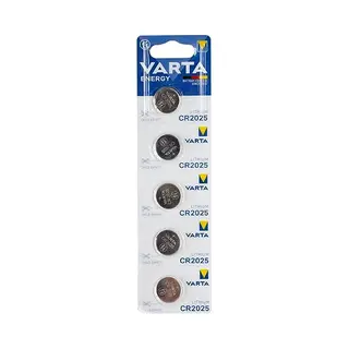 Varta CR2025 3V Lithium Batterie 5er Pack