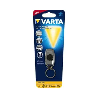 Varta L.E.D. Metal Key Chain Light Chrom Schlüsselanhänger-Blinklicht Led