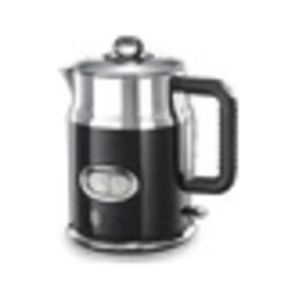 Russell Hobbs Retro Ribbon Wasserkocher 1,7 l 2400 W Schwarz, Silber thumbnail