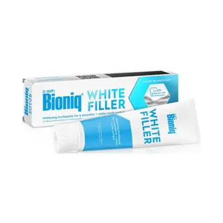 Bioniq White Filler Tandpasta – Zachte Whitening Met 20% Kunstmatig Wit Tandglazuur, Hydroxyapatiet – Beschermt & Versterkt – Fluoridevrij –