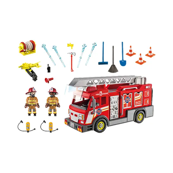 Playmobil City Action Fire Truck with Flashing Lights thumbnail