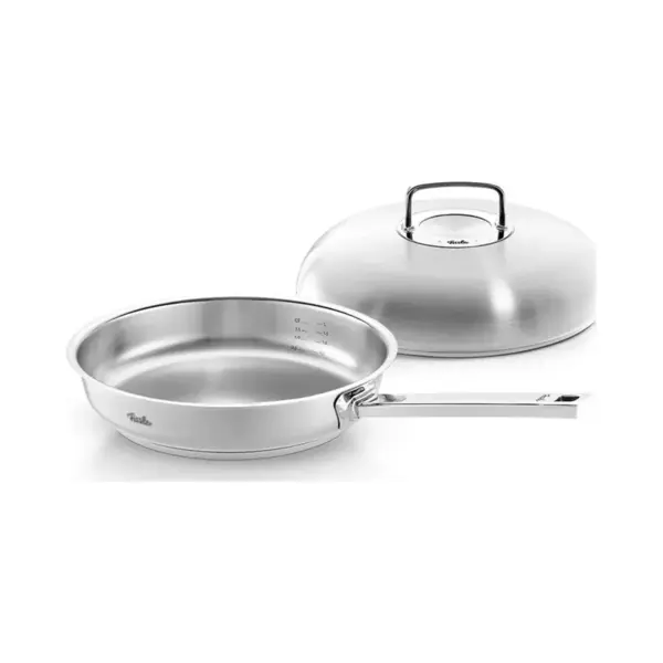 Fissler Bratpfanne Original-Profi Collection® Pfanne 28cm Mit Hochraumdeckel, Edelstahl 18/10 (1-tlg), Kaltmetallgriffe, Mess-Skala (L), cookstar thumbnail