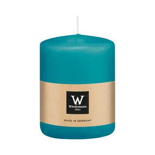 Wiedemann Cilinderkaars/stompkaars - Turquoise - 6 X 8 Cm - 29 Branduren - Zuilkaarsen