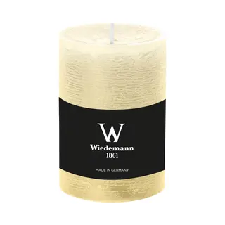 Durchgefärbte Stumpenkerzen (H X Ø) 100 X 68 Mm, Farbe Bisquit, Mit Asf Zum Abbrandschutz, Wiedemann Marble Kerzen, Advent, Adventskranz,