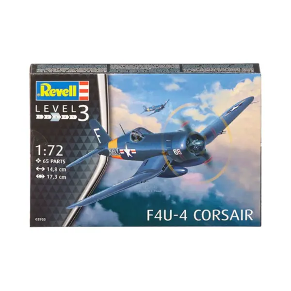 Revell F4U-4 Corsair Starrflügelflugzeug-Modell Montagesatz 1:72 thumbnail