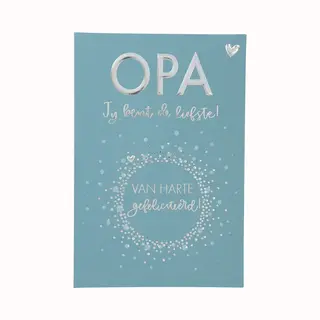 Depesche Cijferkaarten - De Mooiste Leetijd - Verjaardagskaart Opa Jij Bent De Liefste! Van Harte?