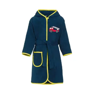 Playshoes Morgenmantel Unisex Kinder, Feuerwehr, 110-116