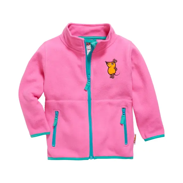 Playshoes Fleece-Jacke Unisex Kinder Outdoor-Oberteil, Pink Die Maus, 98 thumbnail
