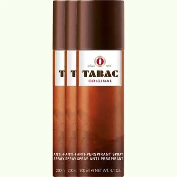 Tabac Original Deodorant Deospray Anti-perspirant Man 3 X 200 Ml Voordeelverpakking thumbnail