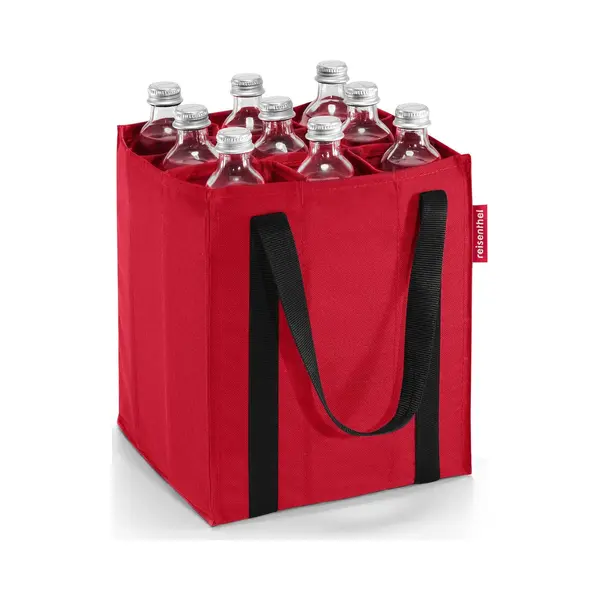 Reisenthel Bottlebag Rot - 9 Fächer, Einfaches Recycling Der Flaschen, Tragegurte thumbnail