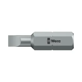 Wera Bit Zähhart 1/4" Din 3126 C6, 3 Schlitz 6, 5x1, 2x25mm