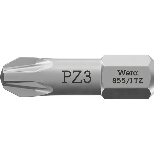 Wera Pozidriv Torsion Bit, L25 Mm, 1/4" Antrieb, Für Metall thumbnail