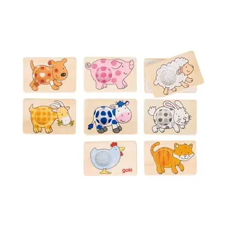 Goki Memo game, animals patterns