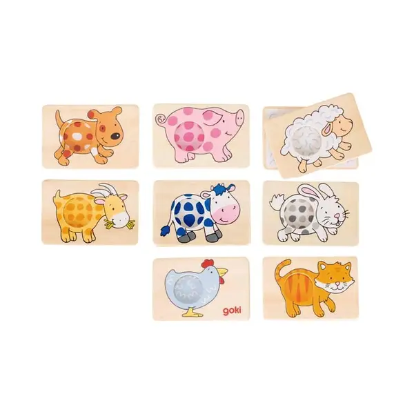 Goki Memo game, animals patterns thumbnail